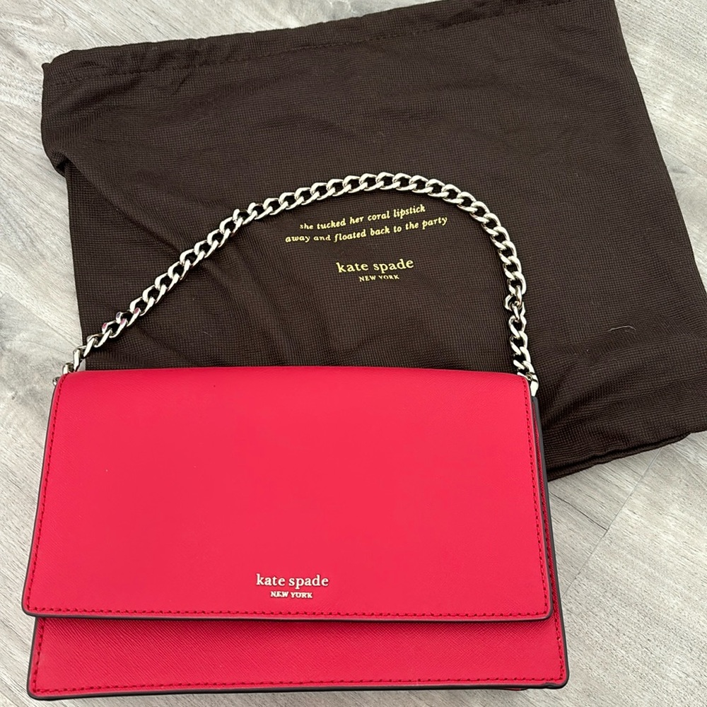 Brand new red Kate spade purse